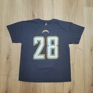Melvin Gordon Los Angeles Chargers NFL T-Shirt Mens M (Tagged L) #28 Shirsey